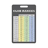 Golf Club Range Chart Card (Made in USA)