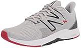 New Balance Men's DynaSoft Trnr V2 Cross Trainer, Light Aluminum/Black/Team Red, 10.5 X-Wide