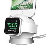 iOttie OmniBolt Apple Watch Stand, iPhone Docking Station for Apple Watch Series 2, 1, iPhone 7s Plus, 7s, 6s, SE, 6 - Silver