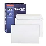 Columbian 6 x 9 Booklet Envelopes, Windowless, White, Gummed Closure, Mailing Envelopes, 100/Box (COLO915)