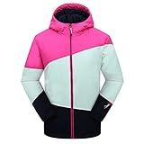 PHIBEE Girls' Waterproof Windproof Outdoor Warm Snowboard Ski Jacket Splice 12