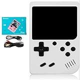 Niville Retro Handheld Game Console with Gamepad,Gameboy Color with 500 Classic Games,Video Gaming Support for Connecting TV & Two Players (White)