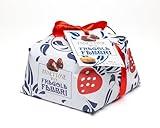 Fabbri Panettone with candied strawberries inside, Italian holiday Cake, Hand-Wrapped, Made in Italy, 1.1 pound