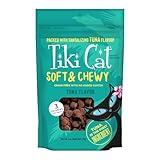 Tiki Cat Soft & Chewy Treats, Tuna Flavor, 3 Calories Per Treat with Grain-Free and No Added Gluten, 6 oz Pouch (Pack of 1)