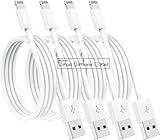 4 Pack [Apple MFi Certified] Apple Charging Cables 6ft, iPhone Chargers, Lightning Fast iPhone Charging Cord for iPhone 12/11/11Pro/11Max/ X/XS/XR/XS Max/8/7, ipad(White)