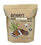 Anthony's Organic Ceylon Cinnamon Powder, 1 lb, Ground, Gluten Free, Non GMO, Non Irradiated, Keto Friendly