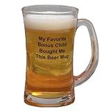 Trending Tryler Favorite Bonus Child Beer Mug, 12ounce, Novelty Bonus Dad Beer Mug