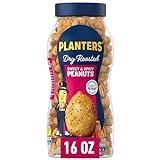 PLANTERS Sweet and Spicy Peanuts, Party Snacks, Plant-Based Protein, After School Snack, Quick Snacks for Adults, Sweet and Salty Snack Nuts, Pantry Staple, Honey Roasted Peanut, Kosher, 16oz Jar