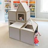 Magnetic Panel Playhouse Big Set - 16 Panel Kit, Lightweight Panels with Built-in Magnets Easily Snap Together