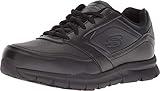 Skechers womens Nampa-wyola Food Service Shoe, Black Polyurethane, 7 US