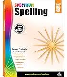 Spectrum 5th Grade Spelling Workbooks, Ages 10 to 11, Spelling Grade 5 Workbooks Covering Vowels, Blends & Digraphs, Practice Building Spelling Skills, Vocabulary, and Dictionary Skills