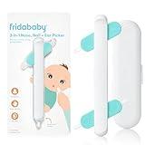 Frida Baby 3-in-1 Nose, Nail + Ear Picker: Baby Ear Cleaner + Baby Nose Cleaner and Nail Tool for Babies + Toddlers, Safely Clean Baby's Boogers, Ear Wax & More