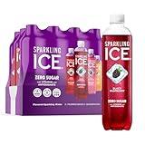 Sparkling Ice Purple Variety Pack, Flavored Water, Zero Sugar, with Vitamins and Antioxidants, 17 fl oz, 12 count (Black Raspberry, Cherry Limeade, Orange Mango, Kiwi Strawberry)