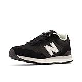 New Balance Women's 515 V3 Sneaker, Black/White/Aluminum Grey, 9