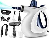 Handheld Pressurized Steam Cleaner with 11-Piece Accessory Set, Multi-Surface Steamer for Cleaning, All Natural Steam Cleaner for Home, Upholstery, Car, Floor, Grout and Tile