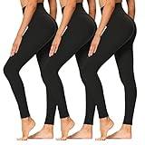 High Waisted Leggings for Women - Soft Athletic Tummy Control Pants for Running Cycling Yoga Workout - Reg & Plus Size