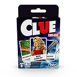 Hasbro Gaming Clue Card Game,3-4 Player Strategy Game,Travel Games,Christmas Stocking Stuffers for Kids Ages 8 and Up