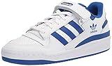 adidas Men's Forum Low Sneaker, White/White/Team Royal Blue, 10