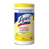 Lysol Disinfecting Wipes Bundle, Home Apartment Dorm Room Essentials and Cleaning Supplies, All Purpose Cleaner, Multi-surface Cleaning Wipes, Lemon and Lime Sanitizing Wipes Bundle, 80 Count