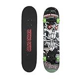 Monster Jam 31 inch Skateboard, 7-ply Maple Desk Skate Board for Cruising, Carving, Tricks and Downhill