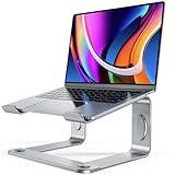 LORYERGO Laptop Stand for Desk, Laptop Riser Computer Stand for Laptop, Ergonomic Laptop Stand Desk Holder Elevator Compatible with Most 10 to 15.6 Inches Laptops, Silver