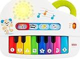 Fisher-Price Baby Toy Laugh & Learn Silly Sounds Light-Up Piano Musical Instrument with Learning Songs for Infants Ages 6+ Months​