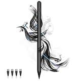 Stylus Pens for Touch Screens Power-Display Tablet Pen POM Tip Magnetic Digital Touch Pen Compatible with iPhone/iPad/iPad Pro/Lenovo/and Other iOS/Android Smartphone and Tablet Devices (Black)