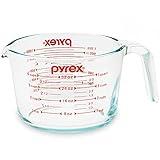 Pyrex 4-Cup Glass Measuring Cup For Baking and Cooking, Dishwasher, Freezer, Microwave, and Preheated Oven Safe, Essential Kitchen Tools