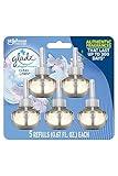 Glade PlugIns Refills Air Freshener, Scented and Essential Oils for Home and Bathroom, Clean Linen, 3.35 Fl Oz, 5 Count