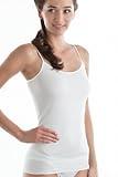 HANRO Women's Cotton Seamless Spaghetti Camisole 71600, White, Medium