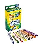 Crayola Washable Crayons, School Supplies, 24 Count