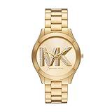 Michael Kors Slim Runway Three-Hand Gold-Tone Stainless Steel Women's Watch (Model: MK4732)