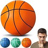 rytopt Silent Basketball, 7 Inch Quiet Bounce Basketball, Hush Handle Silent Basketball, Uncoated High-Density Foam Ball,Airless Silent Basketball Training for Various Indoor Activities (7in-18cm)