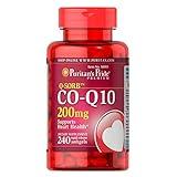 Puritan's Pride CoQ10 200mg, Supports Heart Health, 240 Rapid Release Softgels