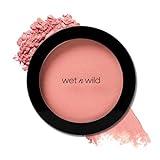 wet n wild Color Icon Blush, Effortless Glow & Seamless Blend infused with Luxuriously Smooth Jojoba Oil, Sheer Finish with a Matte Natural Glow, Cruelty-Free & Vegan - Pinch Me Pink