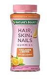 Nature's Bounty Optimal Solutions Hair, Skin & Nails with Biotin and Collagen, Citrus-Flavored Gummies Vitamin Supplement, 2500 mcg, 80 Ct