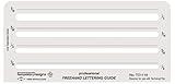 ALVIN TD1119, Lettering Aid Template with 4 Size Options