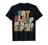 Eat Sleep Be Alexa Repeat Funny Groovy Retro Alexa T-Shirt