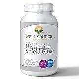 Histamine Shield Plus™ All Natural Antihistamine Supplement Works for Pollen, Pet Dander, Dust, Mold, and Odor Allergies. 120 Capsules