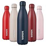 BJPKPK Stainless Steel Water Bottles -25oz/750ml -Insulated Water bottles,Sports water bottles Keep cold for 24 Hours and hot for 12 Hours,BPA Free water bottles-Navy blue