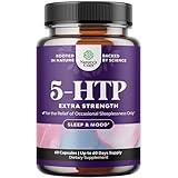 5 HTP Supplement 5-Hydroxytryptophan - 5HTP 100mg per Serving Gentle Herbal Sleep and Mood Enhancer - 5-HTP 100 mg per Serving Mood Supplement and Sleep Support Capsules from Griffonia Simplicifolia