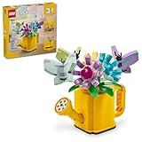 LEGO Creator 3 in 1 Flowers in Watering Can Building Toy, Transforms from Watering Can to Rain Boot to 2 Birds on a Perch, Fun Animal Toy for Kids, Birthday and Nature Toy for Girls and Boys, 31149