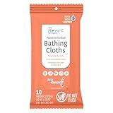 The Pharma-C Company Water-Activated Bathing Cloths [10 cloths] – Rinse-Free XL Body Wipes for Adults. Pretreated Disposable Bath Wipe for Elderly, Hospice, Camping