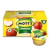 Mott's Applesauce, 4 Oz Cups, 18 Count, No Artificial Flavors, Good Source Of Vitamin C, Nutritious Option For The Whole Family