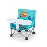 Bright Starts Disney Finding Nemo Pop 'N Sit Portable Booster, Indoor/Outdoor Use, Floor Seat with Feeding Tray, 6 Mos - 3 Yrs