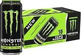 Monster Energy Zero Sugar, Green, Original, Low Calorie Energy Drink, 16 Fl Oz (Pack of 15)