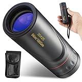 HDAJY Monocular Telescope, Upgrade 30 x 25 HD Monoculars for Adults High Powered, Be Used for Stargazing, Hunting, Black