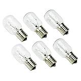 8206232A Microwave Oven Light Bulbs,6 Pack 40w 125v E17 Under Hood Microwave Oven Light Replacement Parts,Exact Fit for Whirlpool Maytag Microwaves - Lava Lamp Salt Bulbs