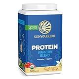 Sunwarrior Vegan Protein Powder Organic Plant-Based Protein | BCAA Amino Acids Hemp Seed Plant Protein | Soy Free Dairy Free Gluten Free Synthetic Free Non-GMO | Vanilla 30 Servings | Warrior Blend