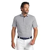 Puma Golf Men's ISLE Pique Polo, DEEP Navy-White Glow